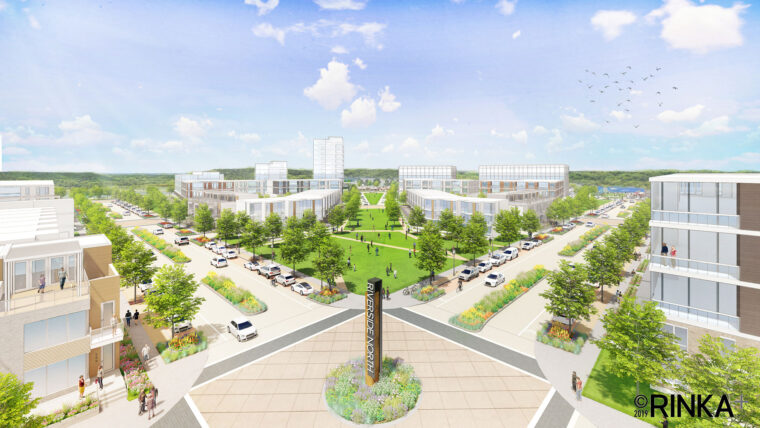 River Point District conceptual rendering