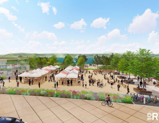 RINKA open air market rendering