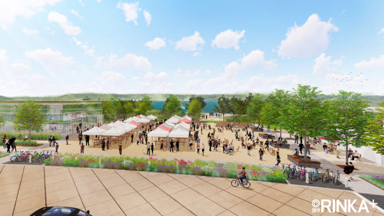 RINKA open air market rendering