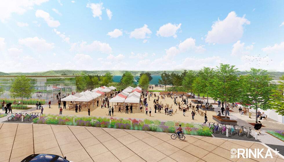 RINKA open air market rendering